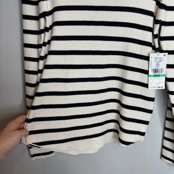 NWT Karen Kane Mariner Stripe Shirttail Sweater - Picture 7 of 7